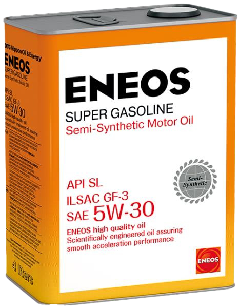 Моторное масло Eneos Super Gasoline 5W-30, 4л